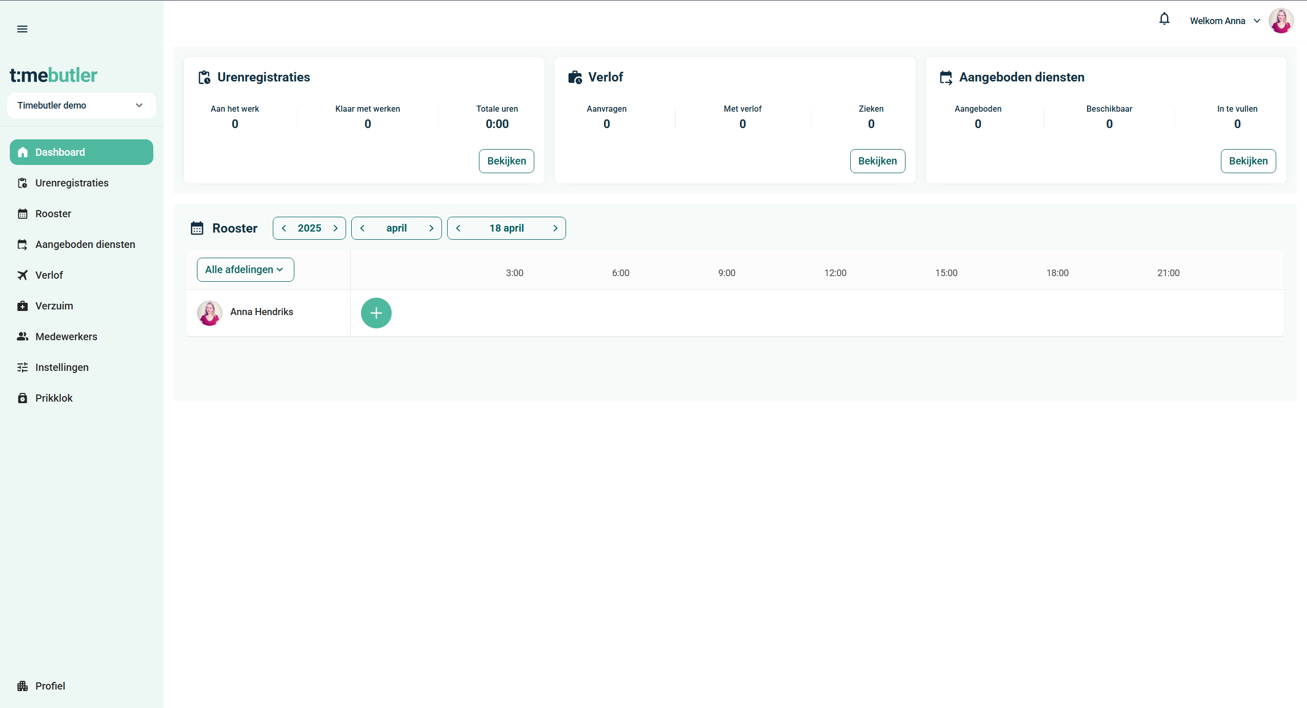 Dashboard Timebutler Dashboard Timebutler