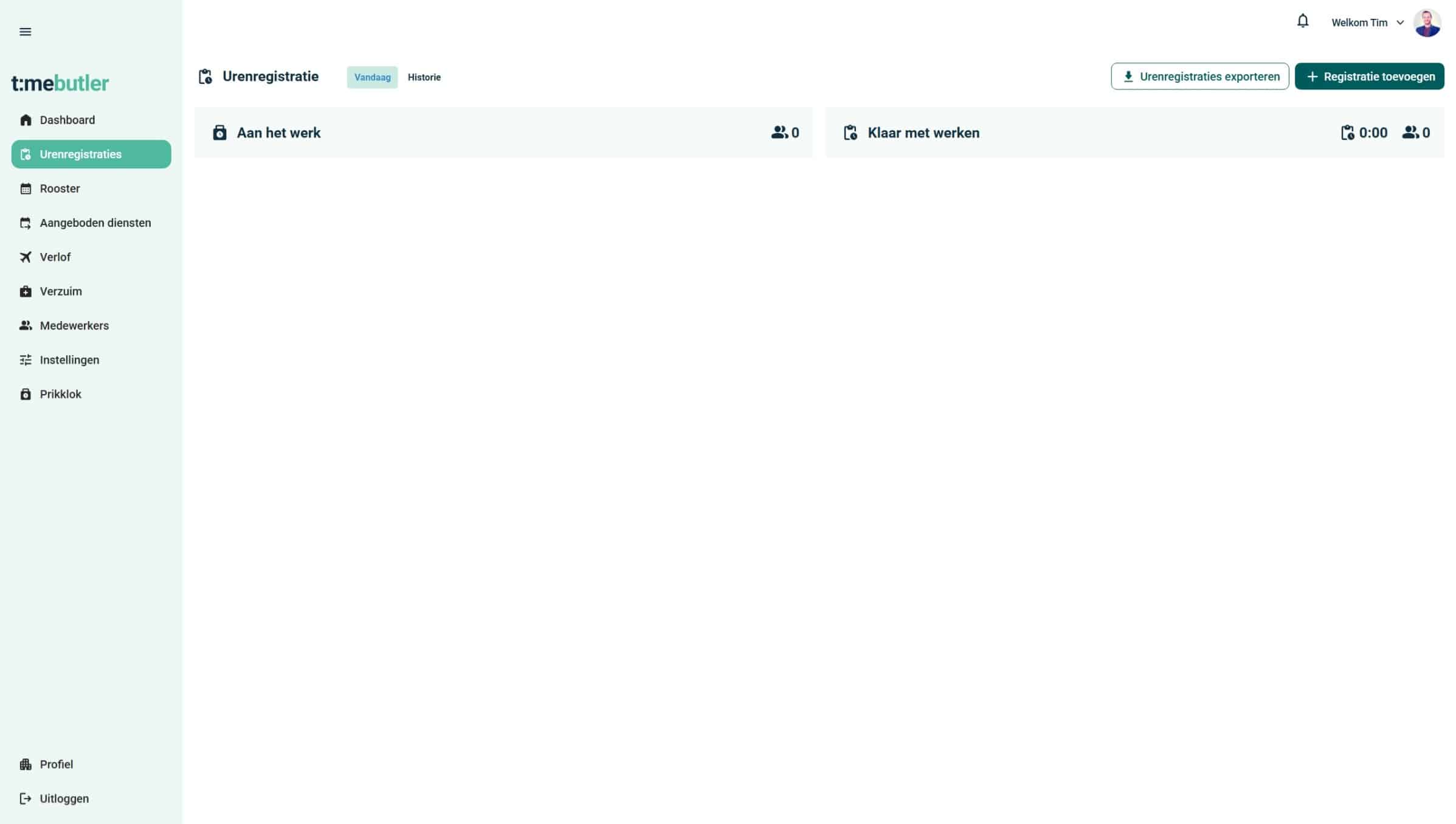 Urenregistratie dashboard voor inzicht gewerkte uren