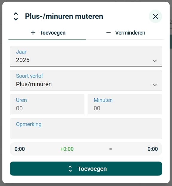 Plus- en minuren muteren